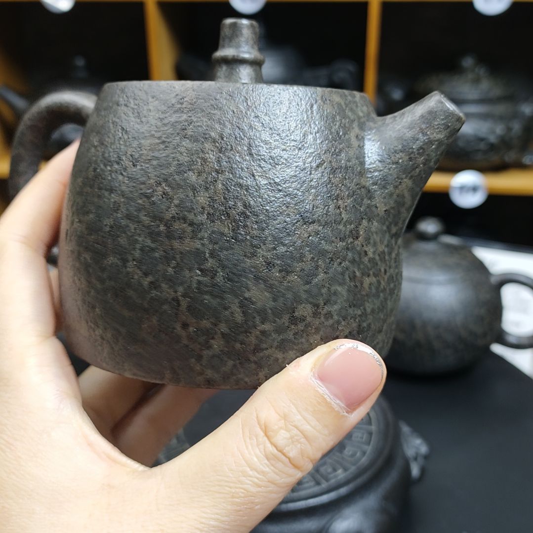 紫砂茶壶用****2汉铎壶冰碛岩石壶