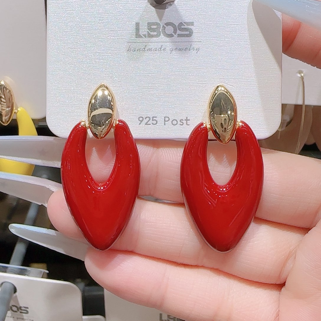 铜合金925银锆石耳环