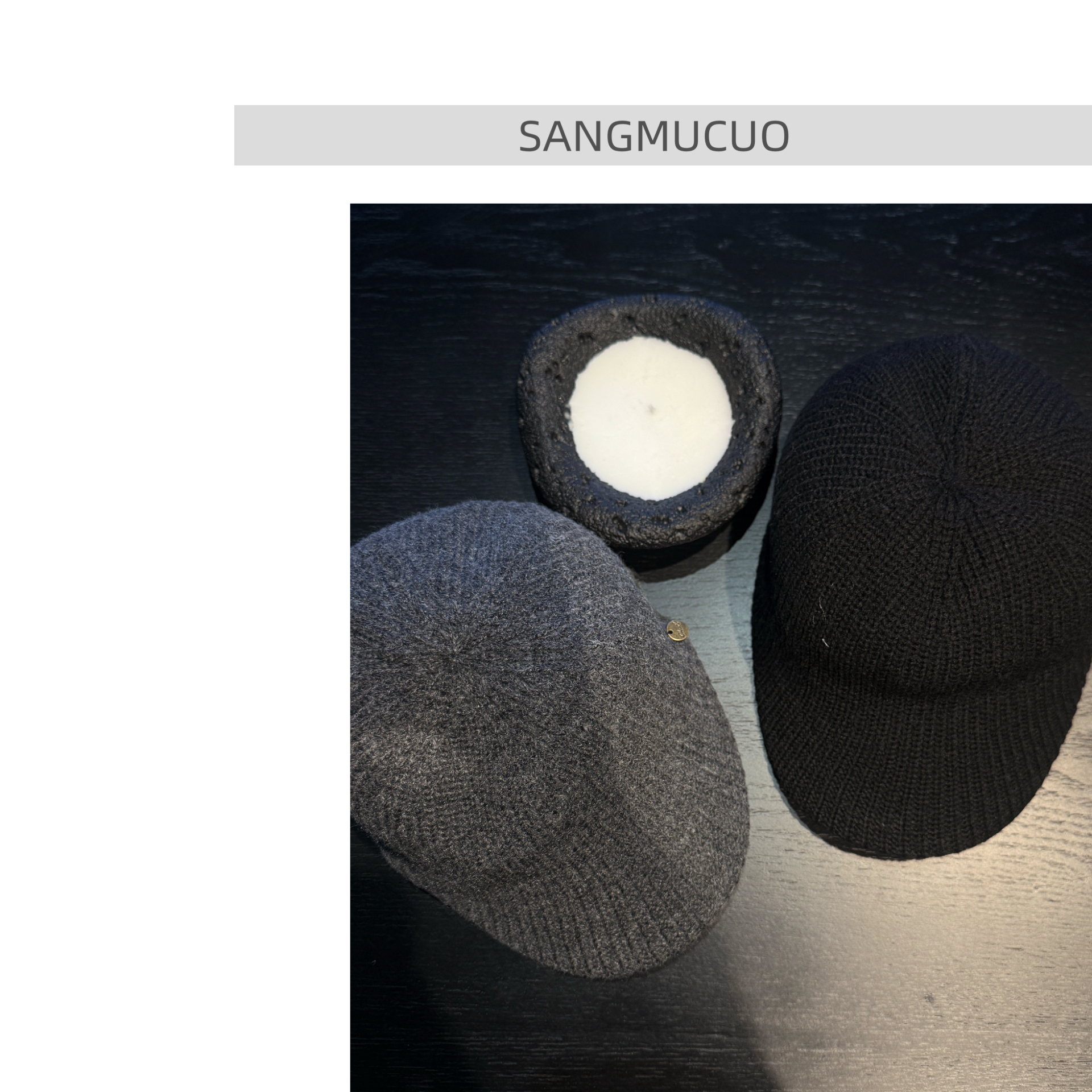 冬季【sangmucuo】新款针织马术帽秋冬 扁头不推荐