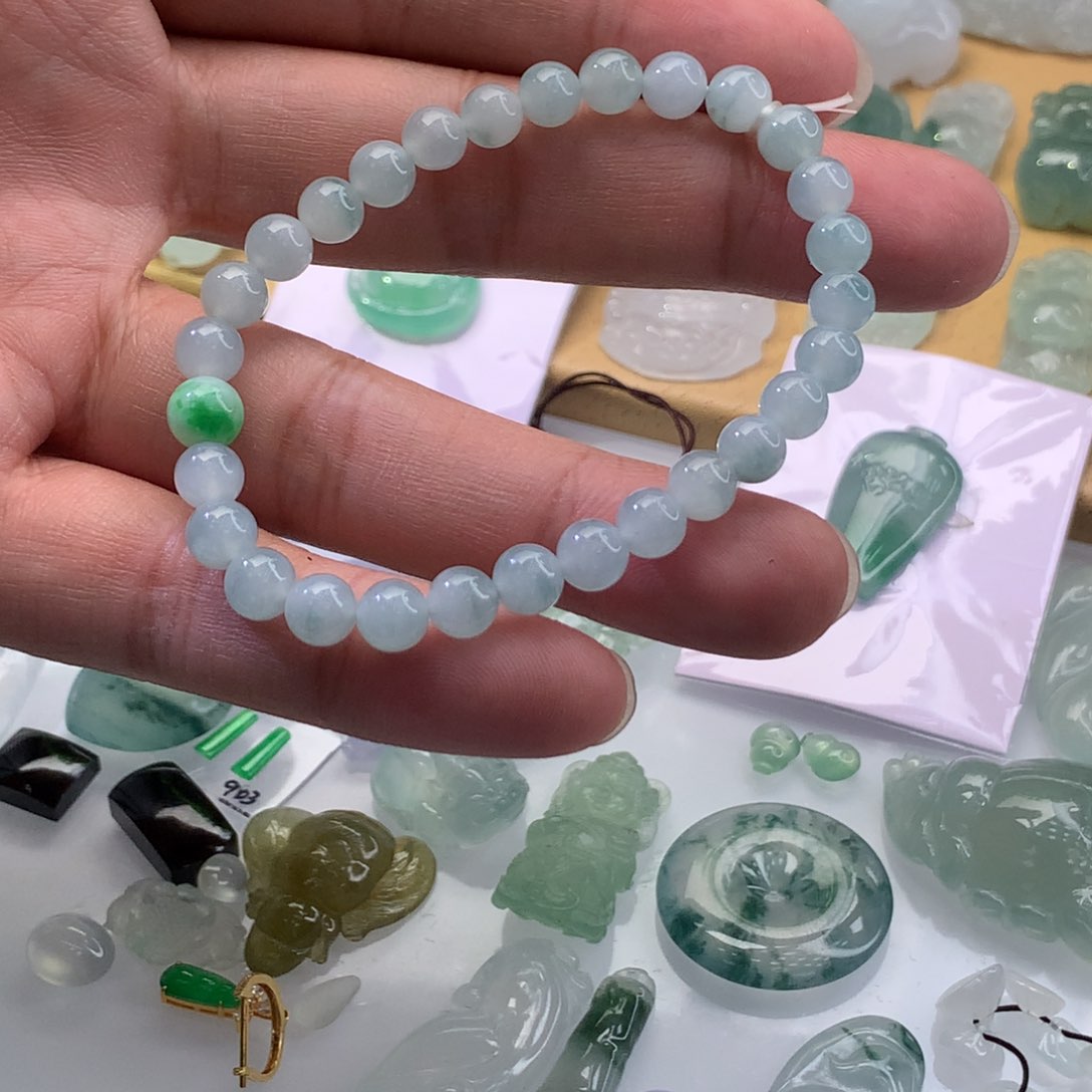 未镶嵌手链翡翠手串