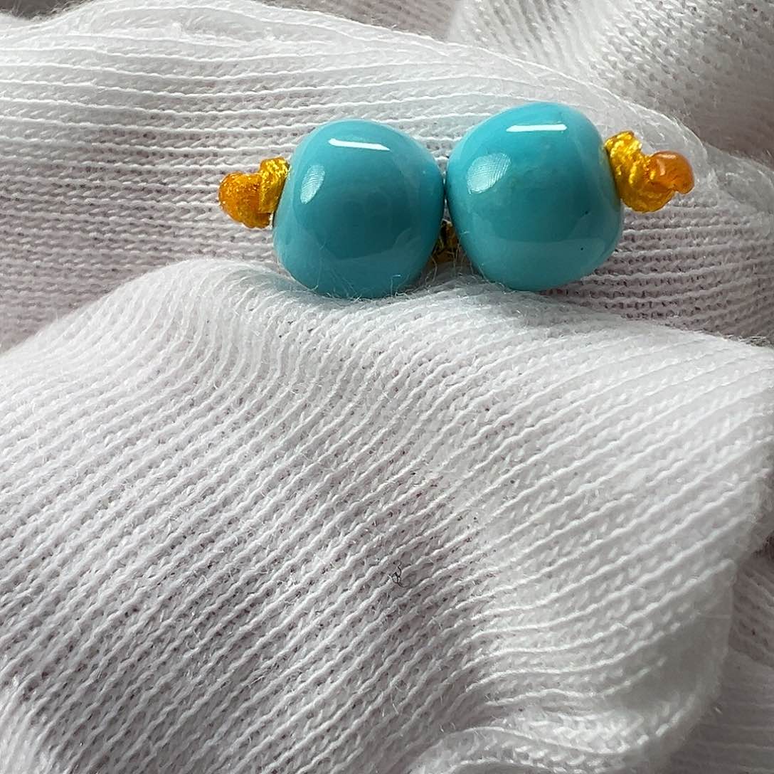 绿松石老型对珠未镶嵌