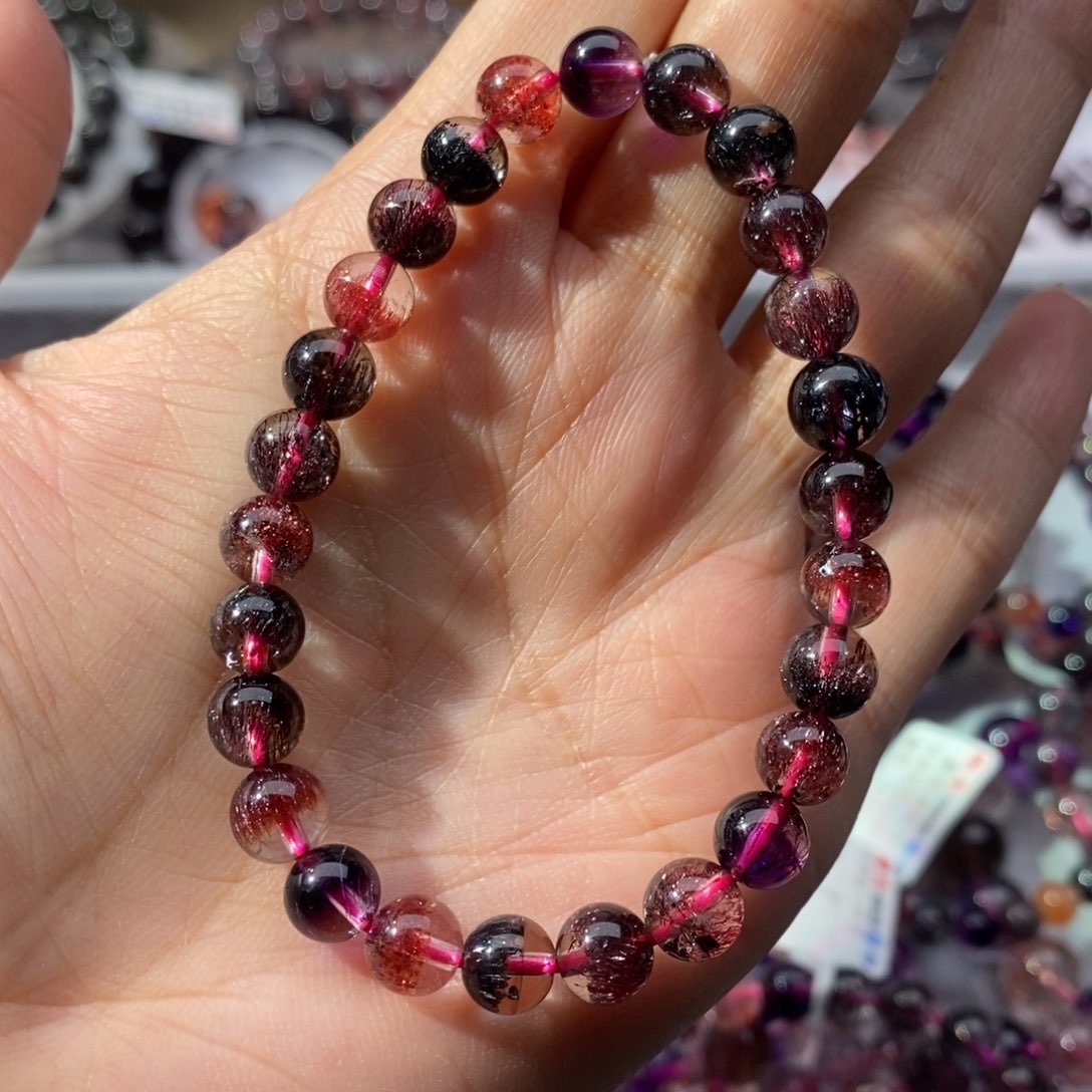 水晶手串未镶嵌手链7.4mm