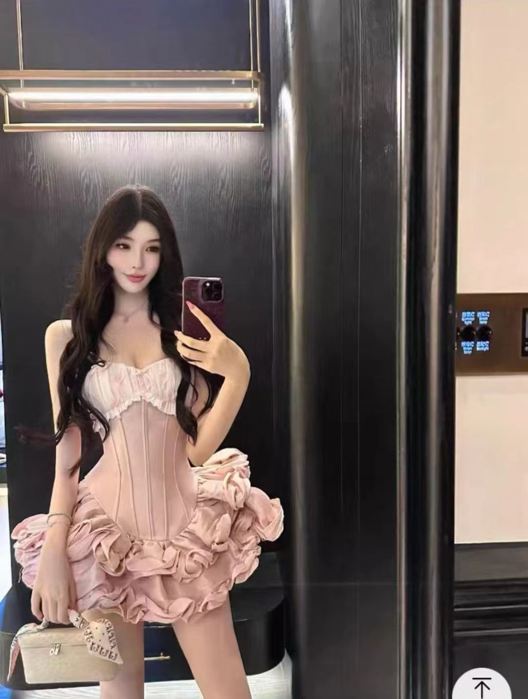 TIANSHA- 法式抹胸蝴蝶结收腰公主短款蓬蓬裙高级生日party轻礼服