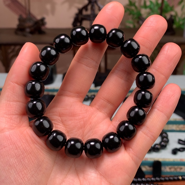 和田玉（青玉）手链未镶嵌