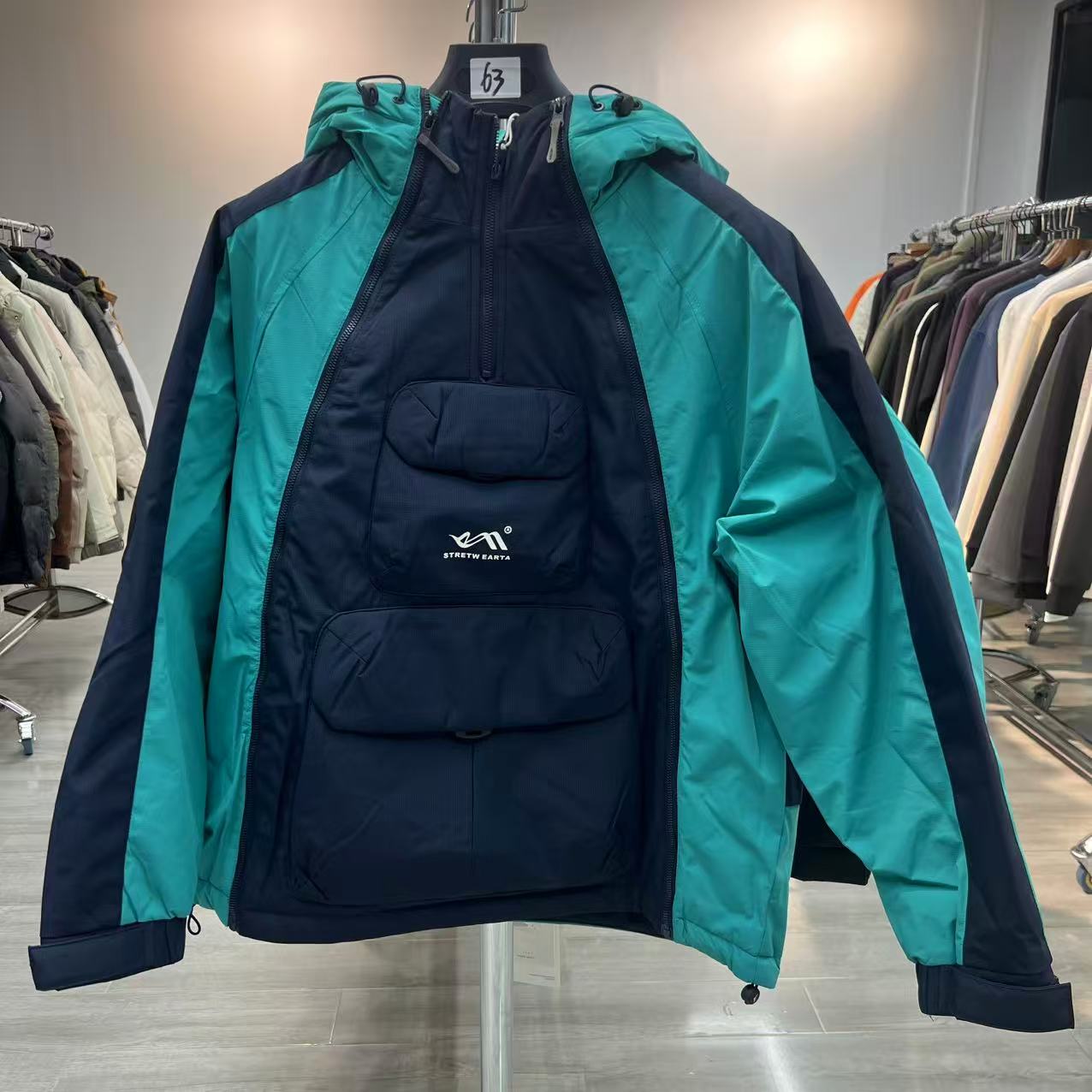 冬季时尚百搭加厚防寒服33025