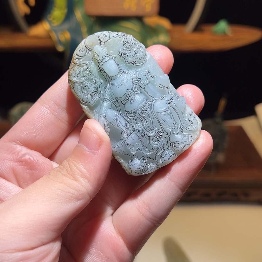 ^***定制翡翠未镶嵌定制翡翠雕刻