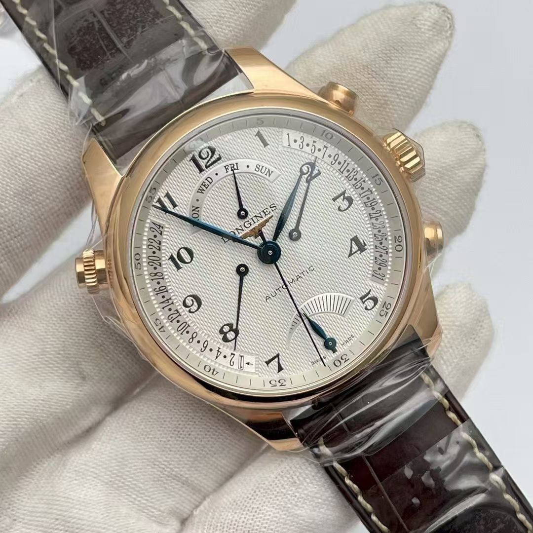 未使用 Longines/浪琴 L2.714.8.78.3/41mm/18K金/25年全新未使用