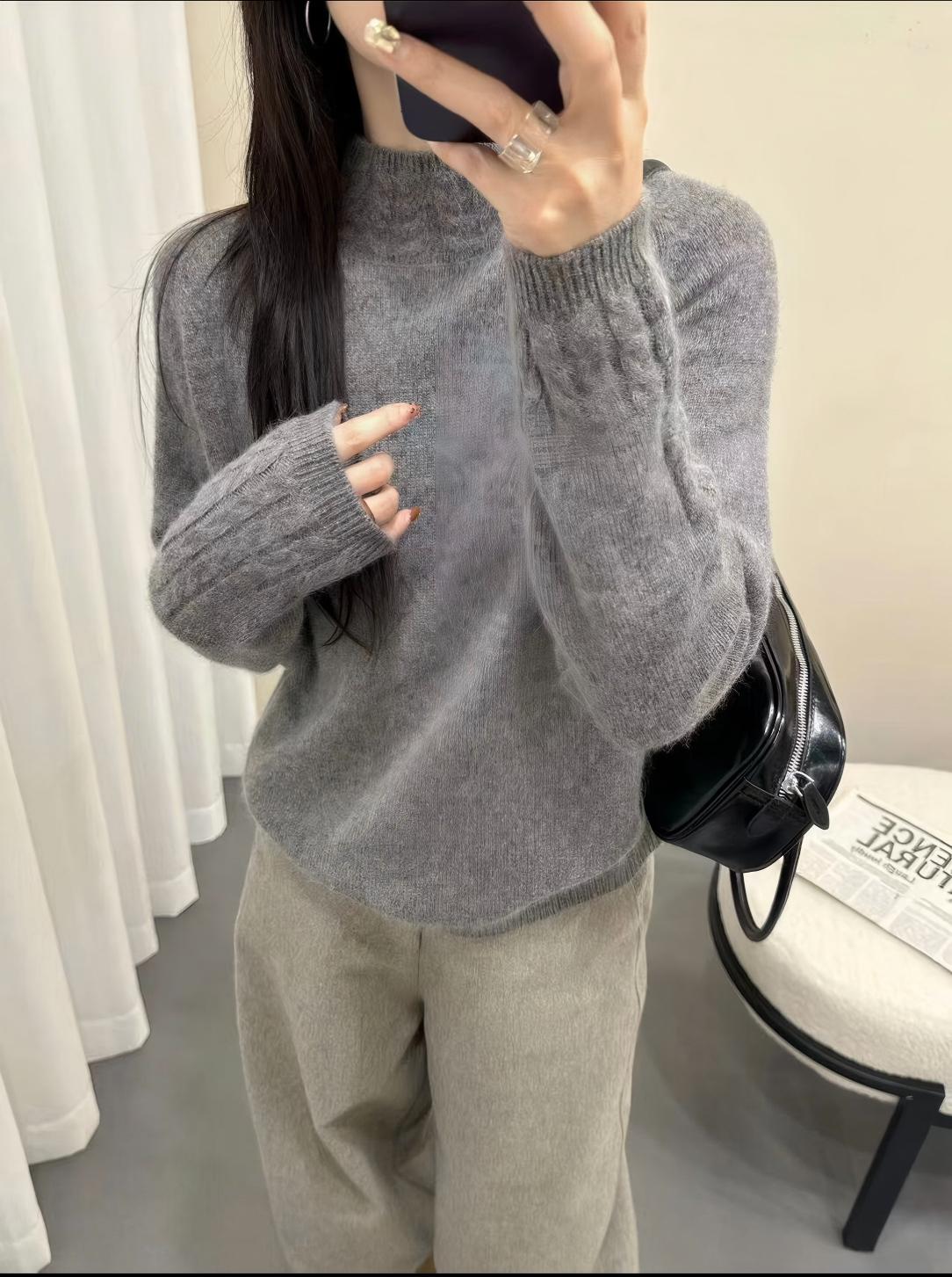 G[暮光~灰]2025秋冬百搭毛衣针织女