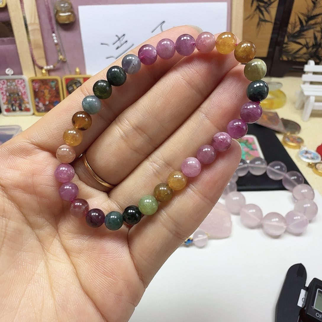 水晶手链未镶嵌碧玺