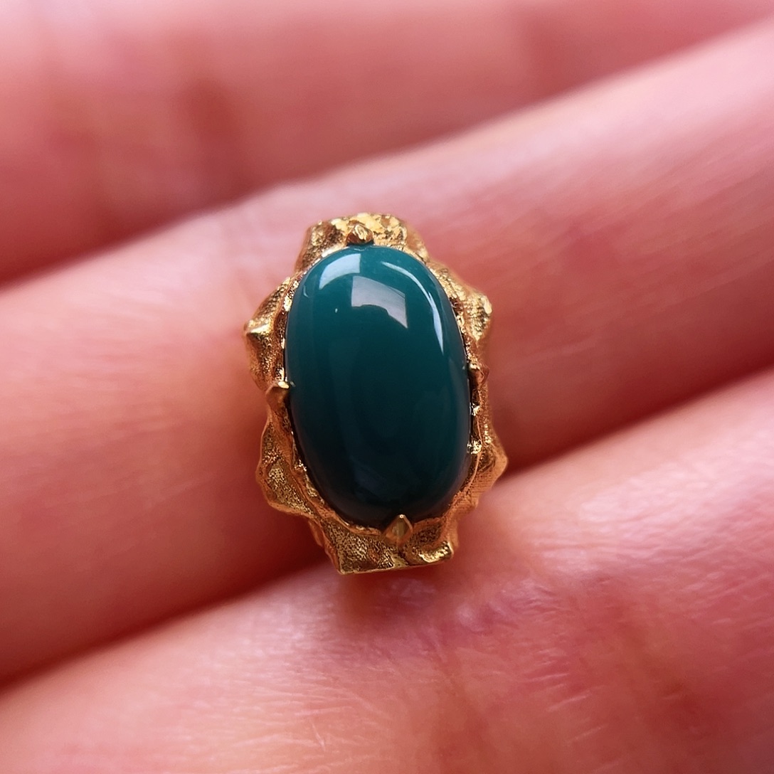 绿松石18K金镶嵌配饰