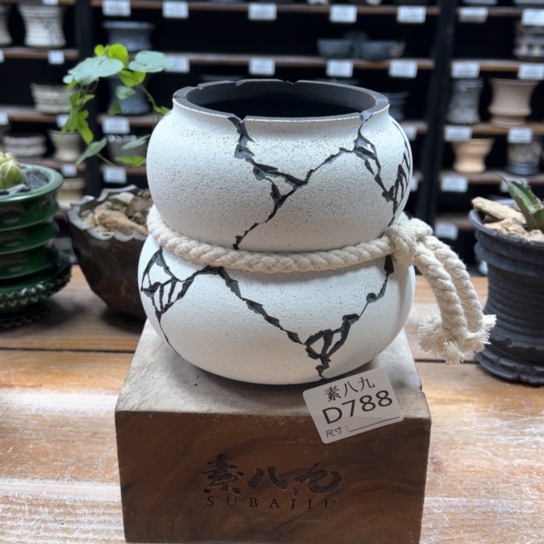 素八九陶瓷内口9高13.5