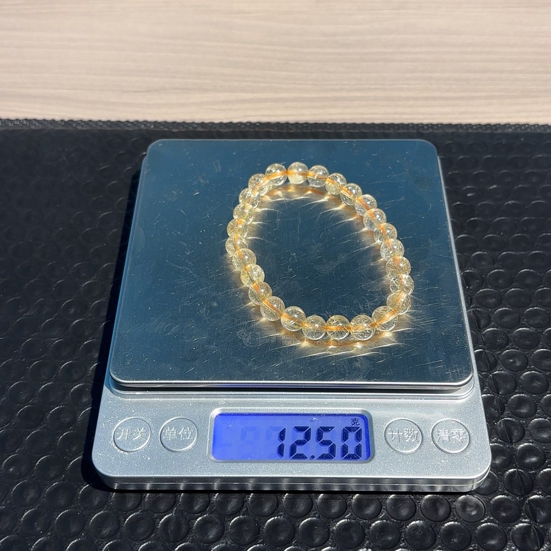 天然金发晶尺寸7mm+