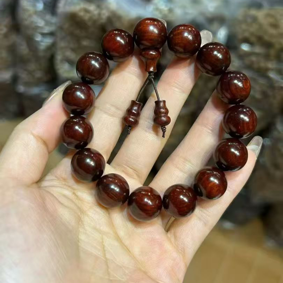 非金属木质手链 玄晶文化1.5直径创意手串