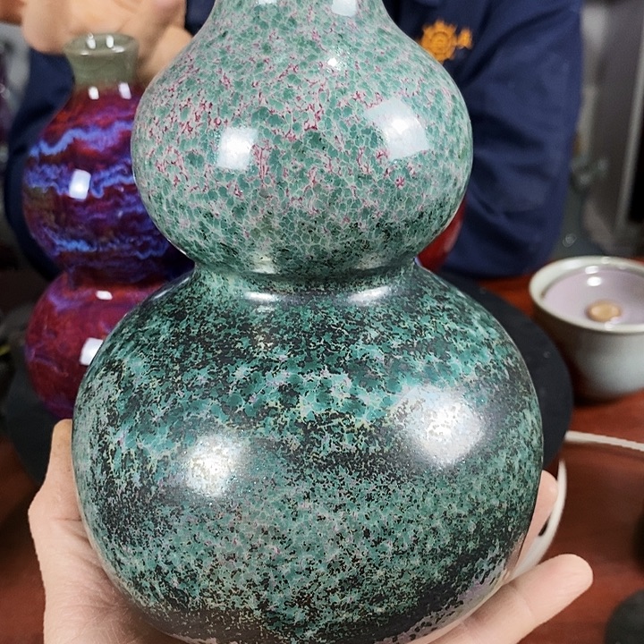 瓷片尚峰钧窑作品摆件