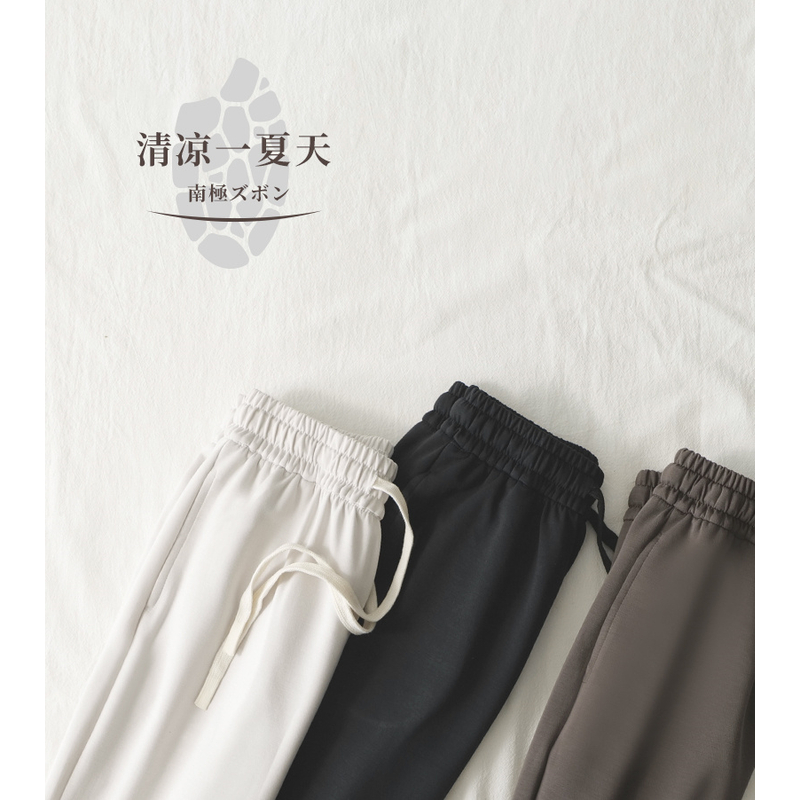 春夏女软壳豆腐裤轻薄透气长裤凉皮卫裤休闲裤10933