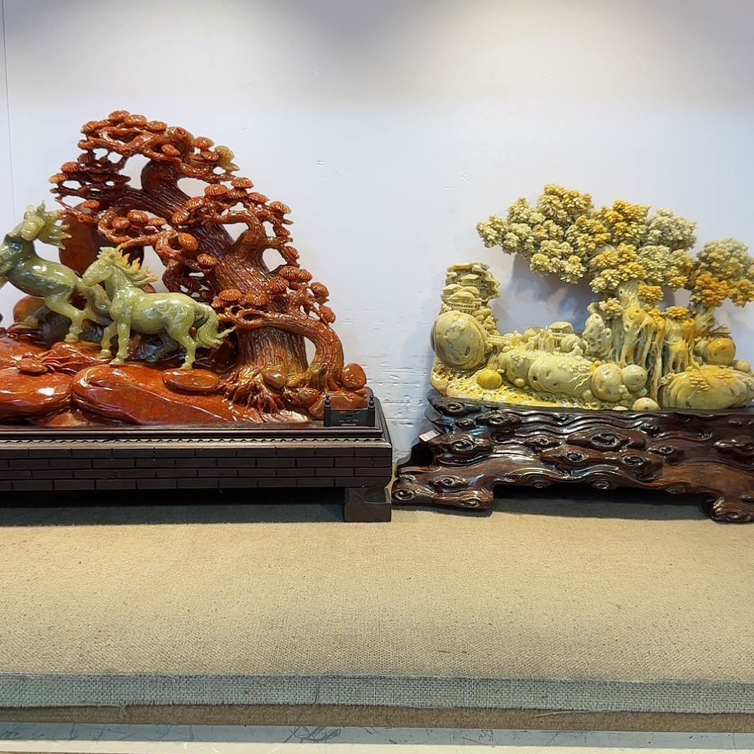 寿山石爱****)寿山石摆件