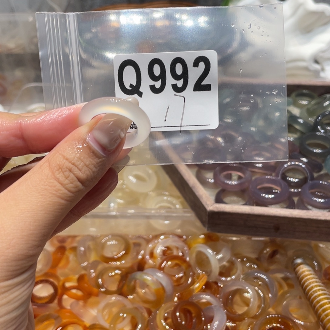 玛瑙/玉髓未镶嵌戒指992