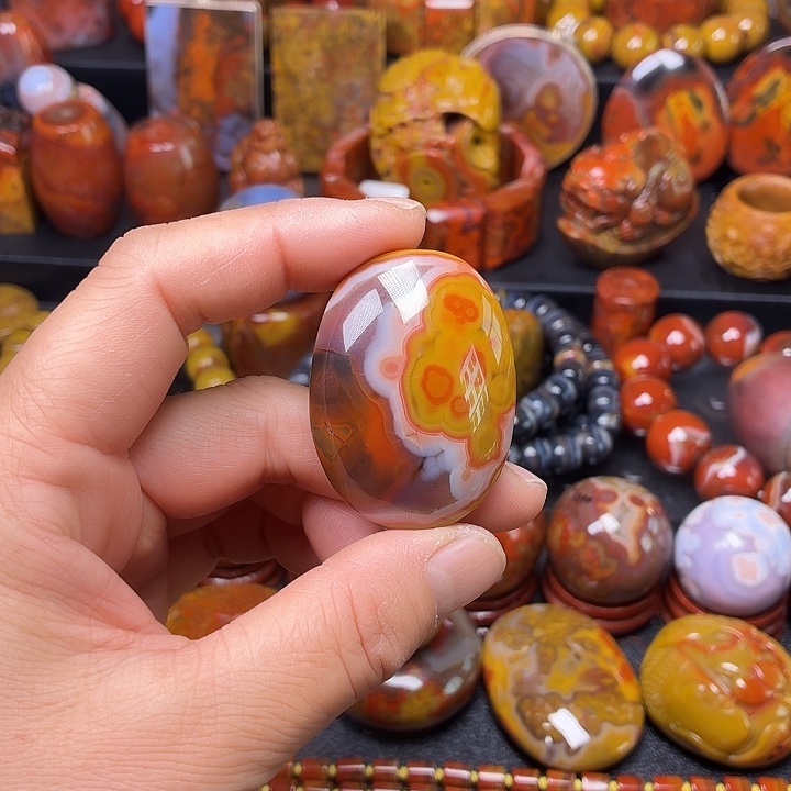 玛瑙/玉髓未镶嵌吊坠