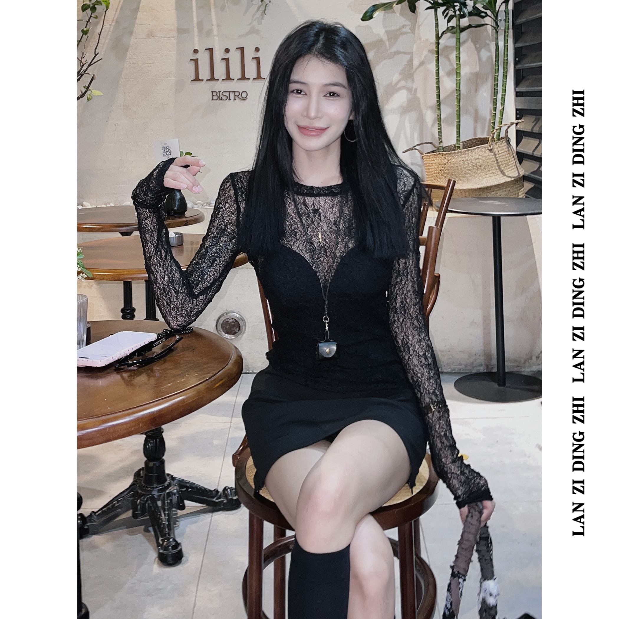 「青柠梅酒」镂空防晒夏日清新洋气百搭纯欲圆领显瘦气质上衣