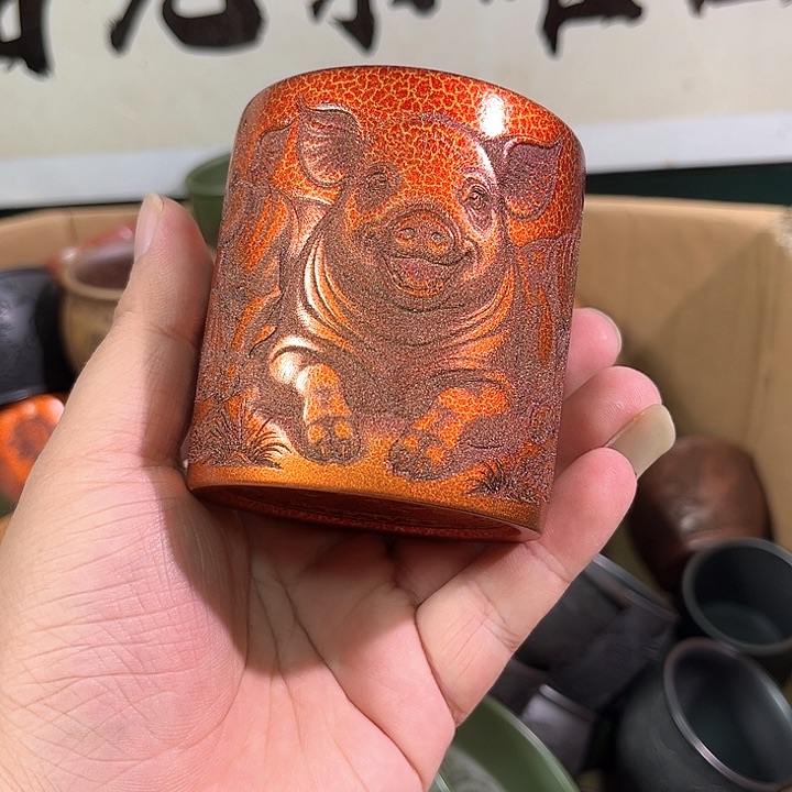 茶杯紫砂全手工紫砂主人杯