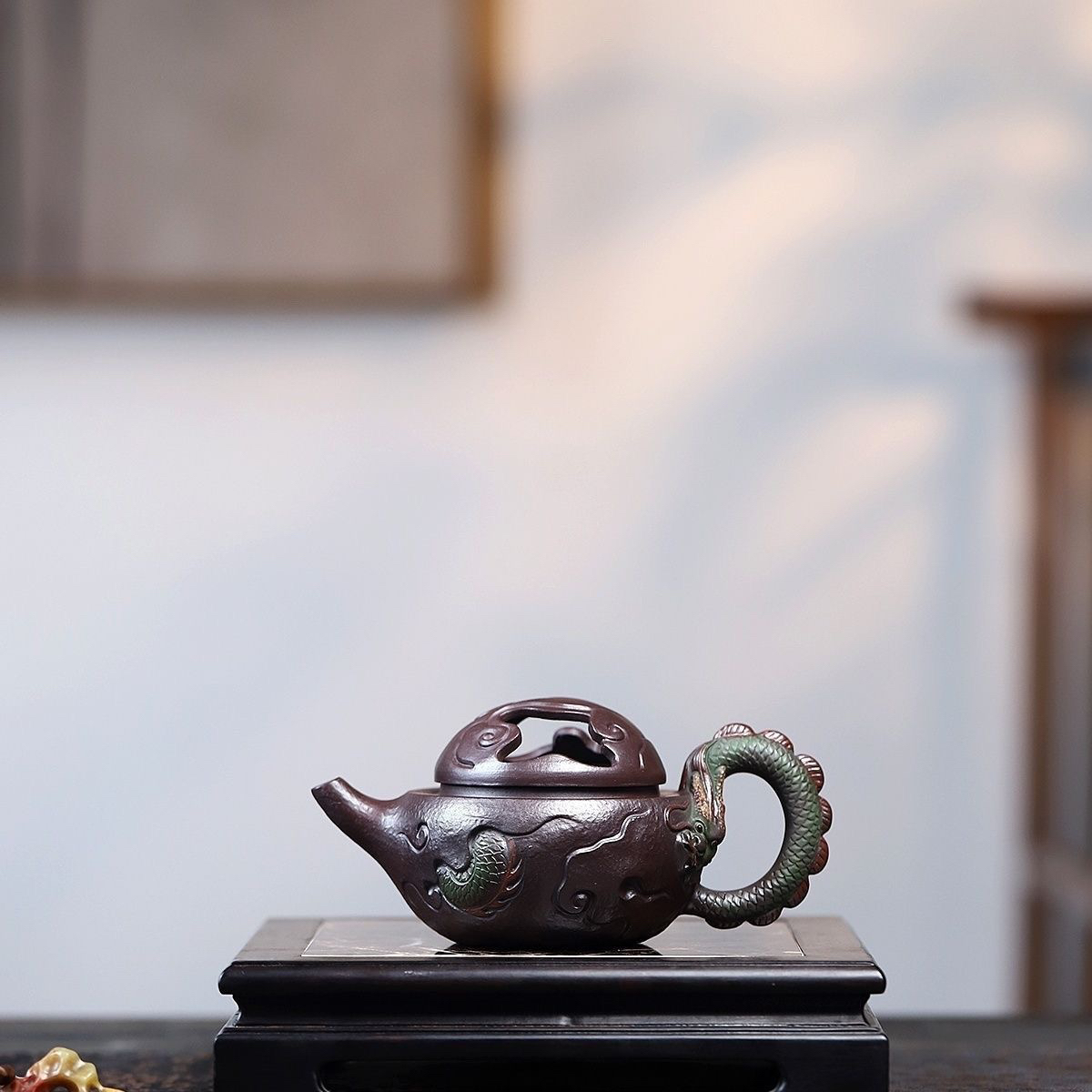 宜兴真品手工茶壶紫泥龙紫砂茶碗杯紫砂壶100%真品纯手工紫砂壶