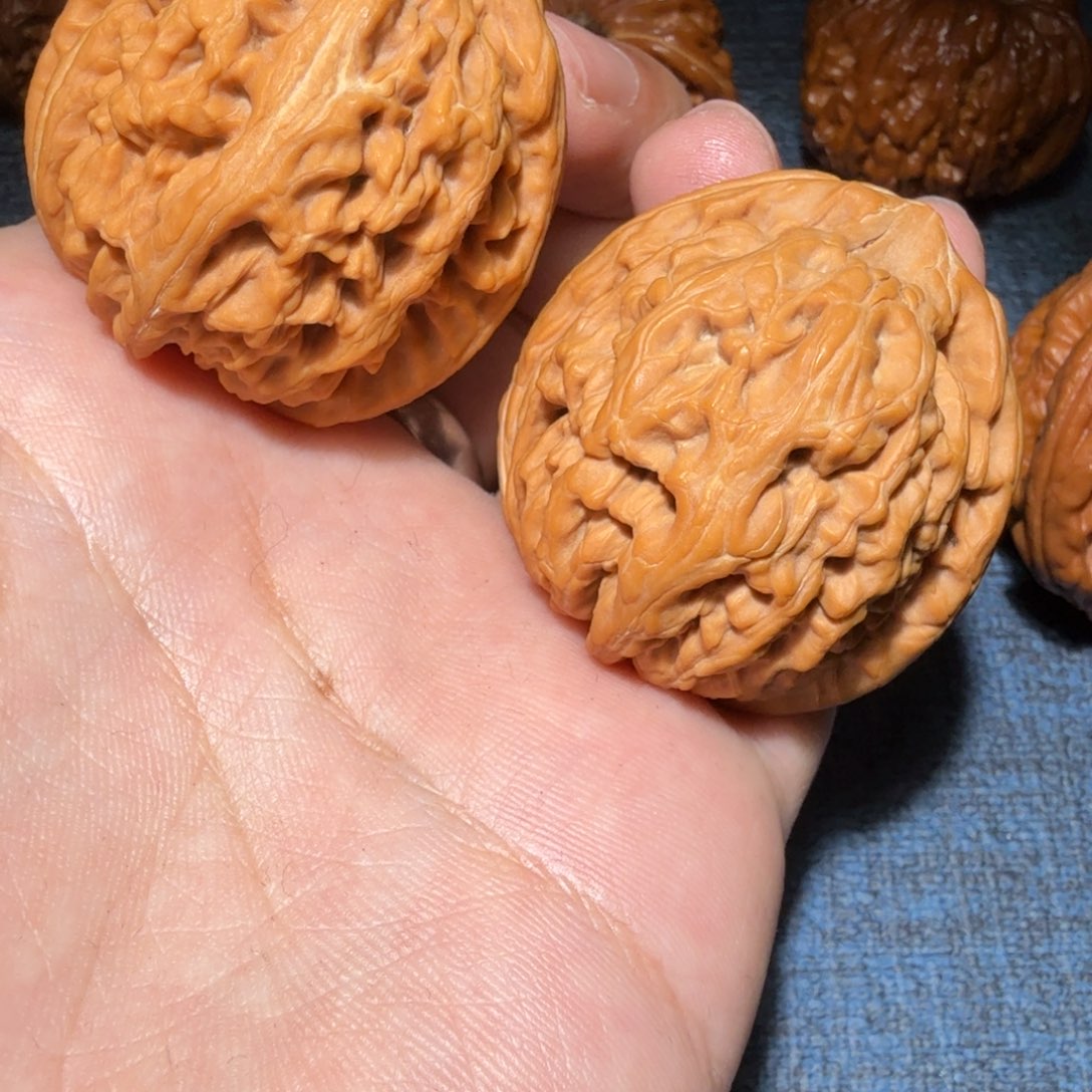 文玩核桃把件一***萄红锦鲤41尺寸210