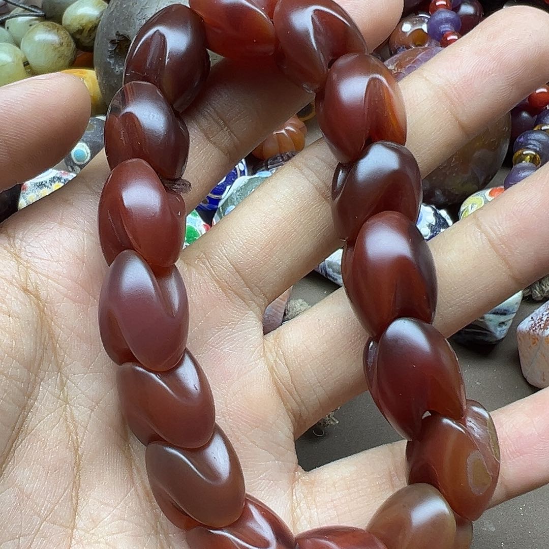 玛瑙/玉髓手链合金冷*