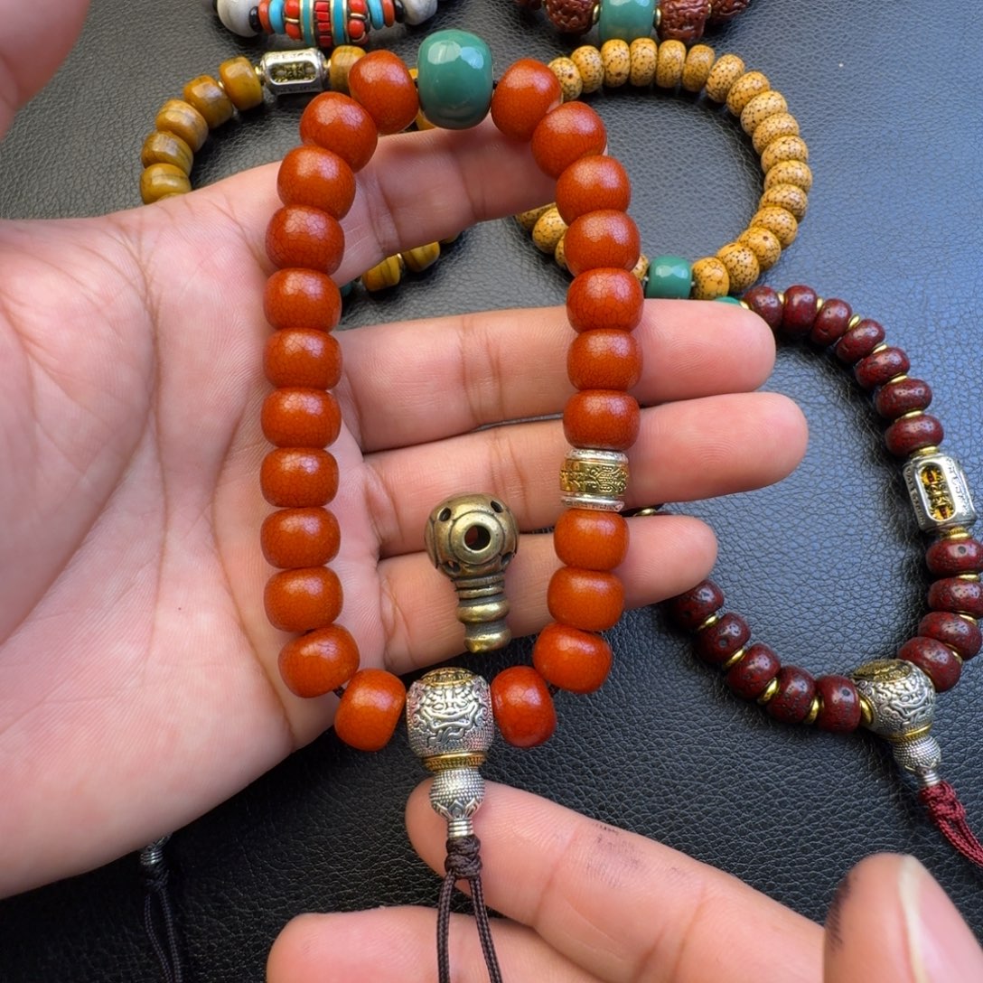 惡***香榧木菩提根手持