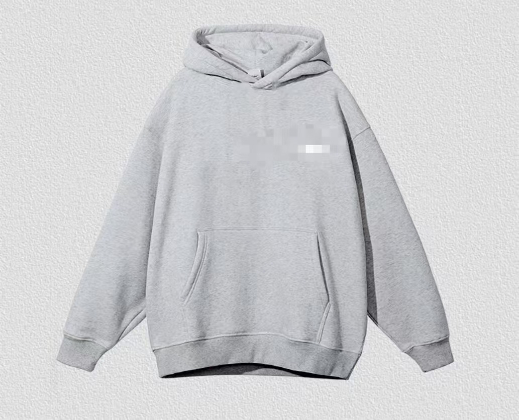 E家胸前小标连帽卫衣