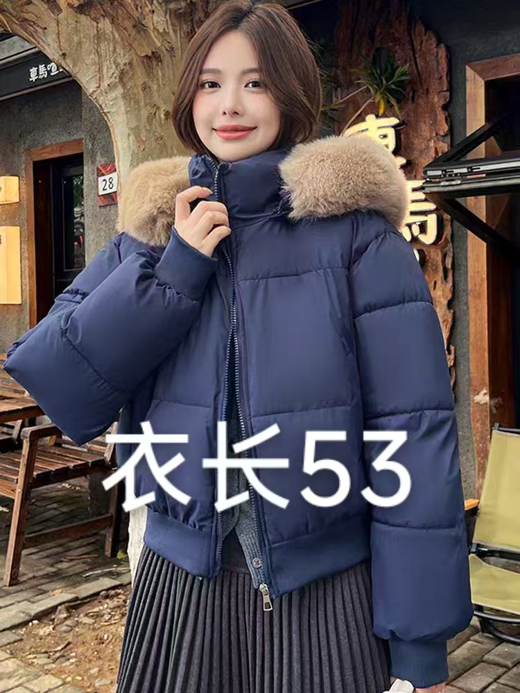【艳子】533小个子 ~立领毛领加厚保暖短外套