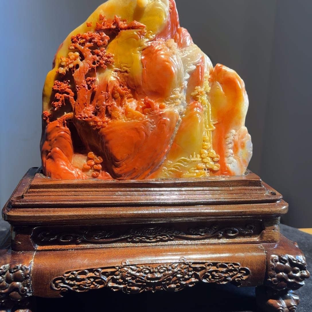 寿山石往***风工艺品非遗文化收藏