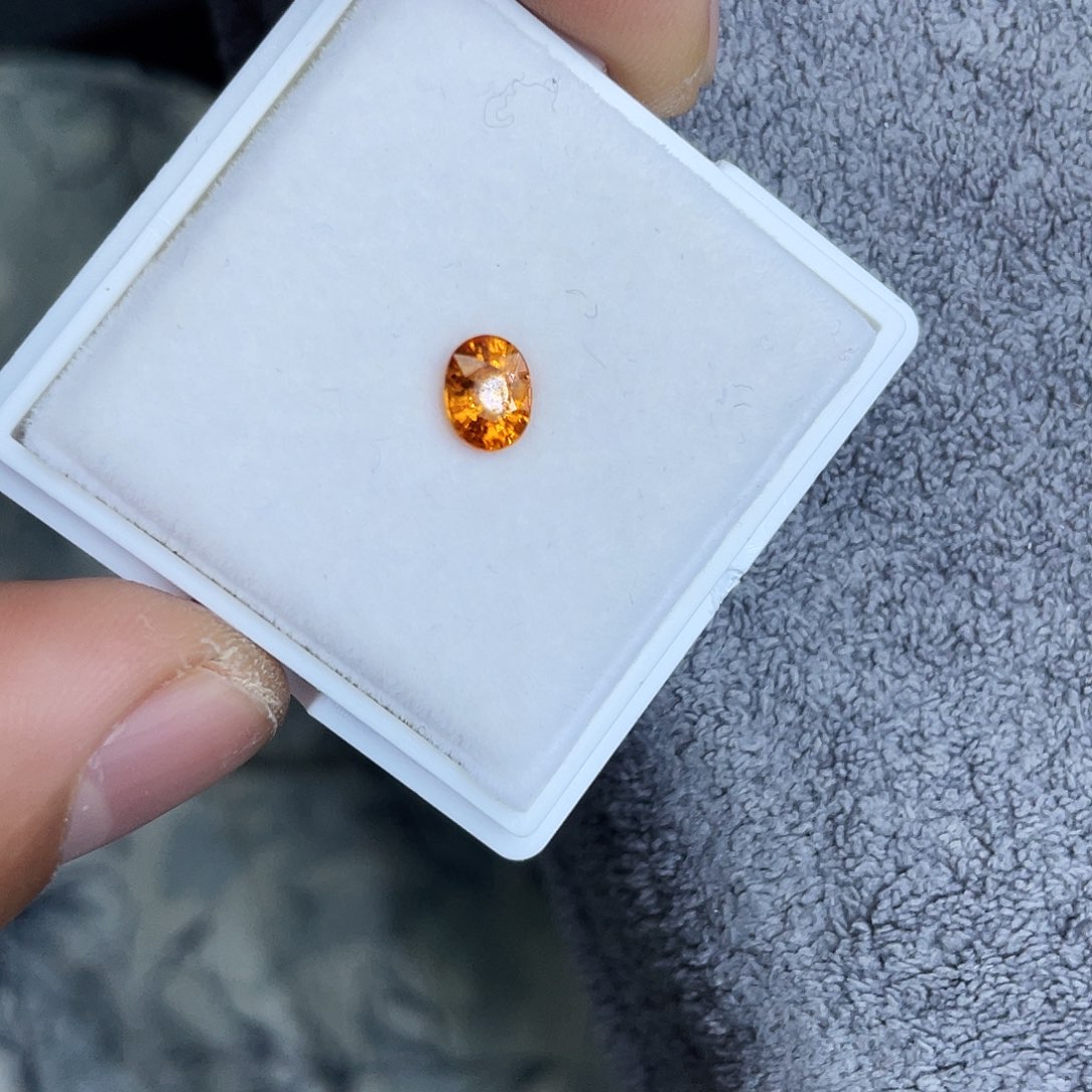 猴***了未镶嵌裸石石榴石（芬达石）0.9Ct