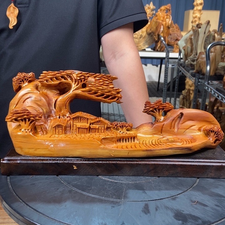 柏木（崖柏）山水倒流香送两盒香