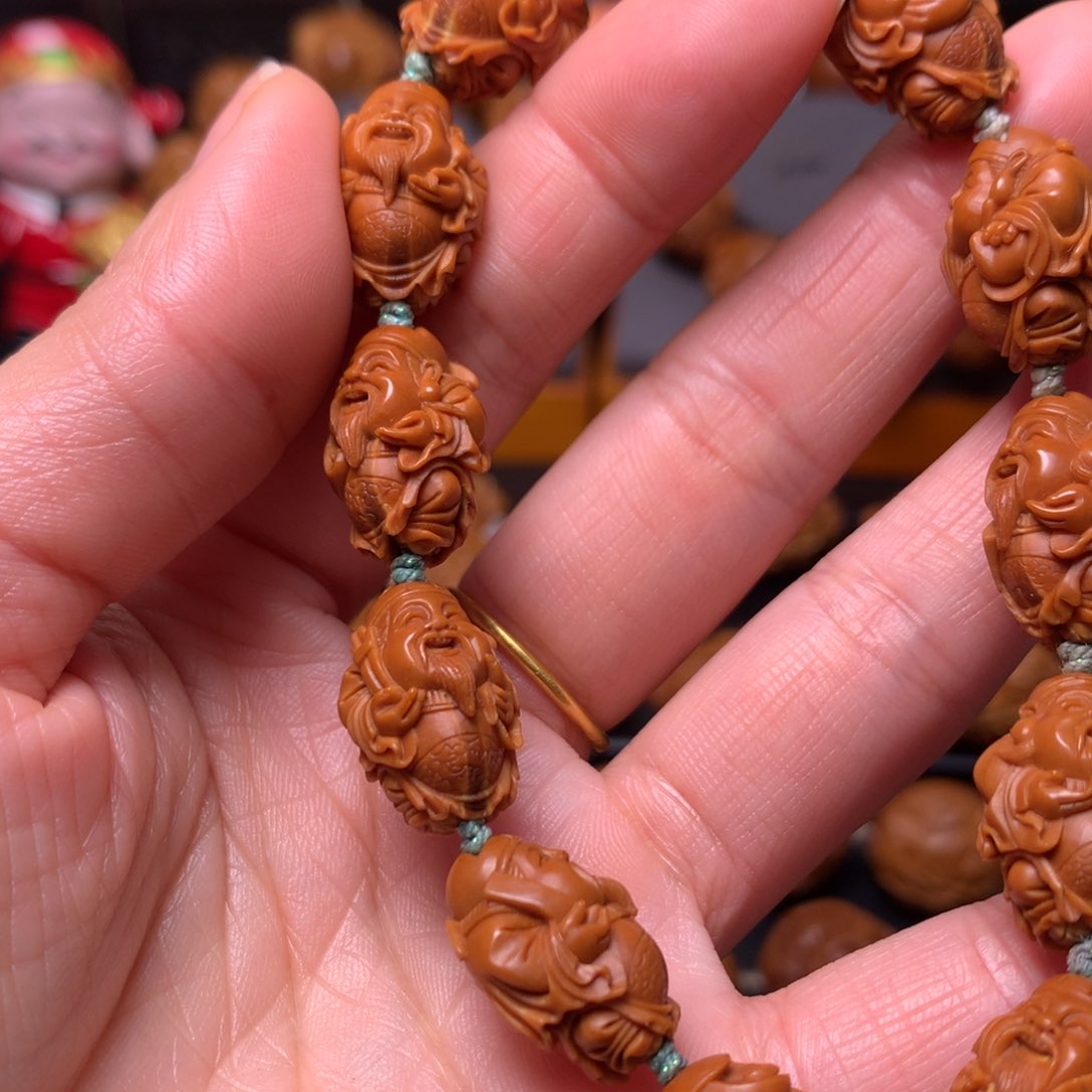 橄榄核手串/手链拼*小财神