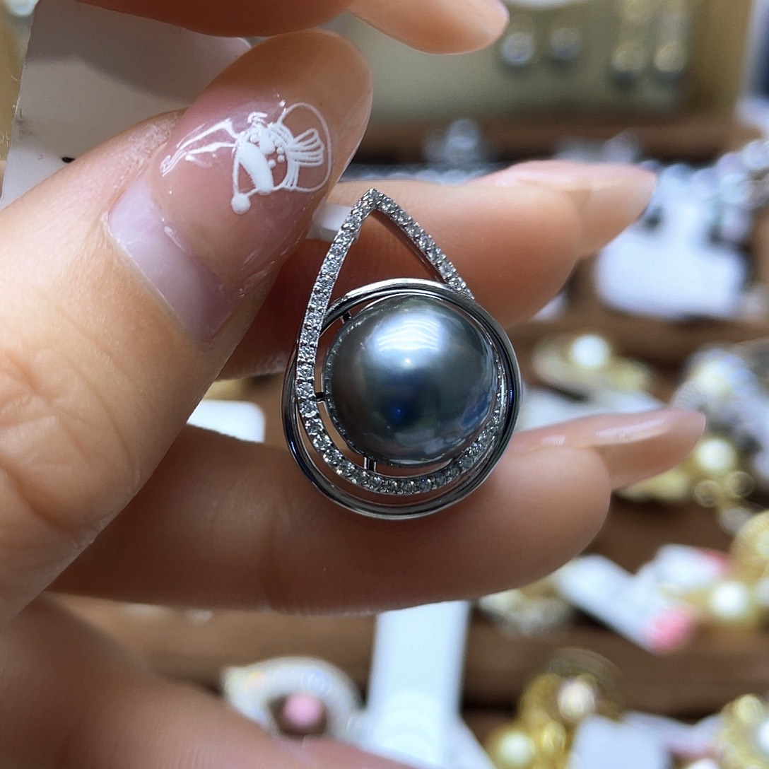 海水珍珠颈饰银S925镶嵌