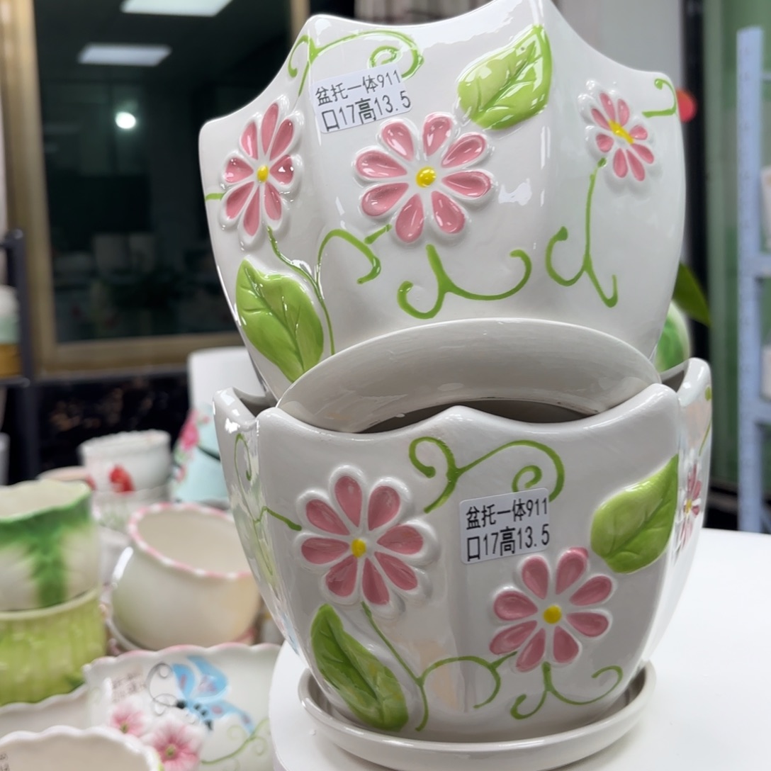 @夏西陶瓷花盆@@5911