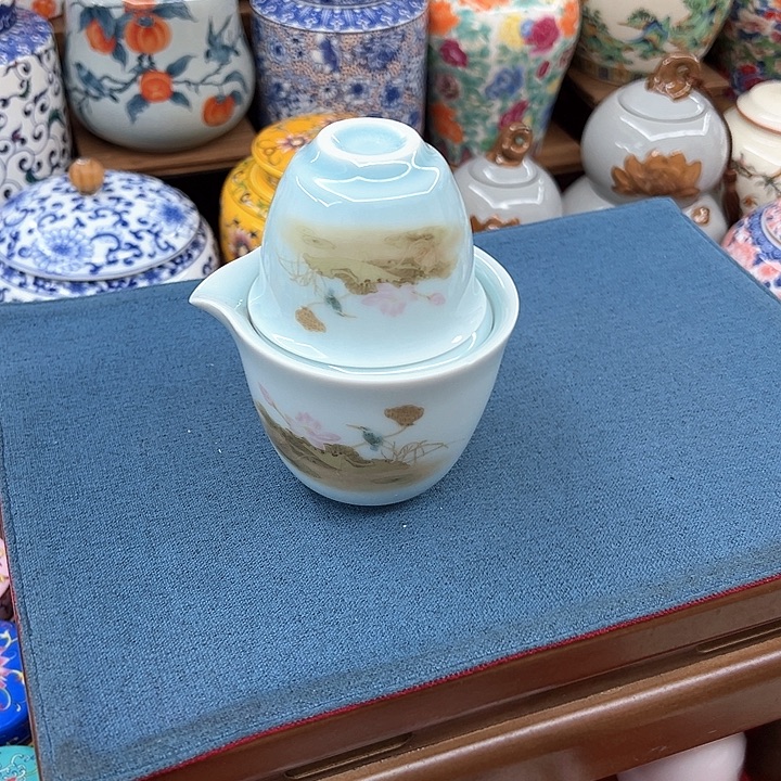 瓷片茶叶罐密封罐陶瓷