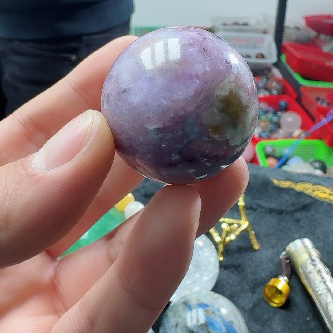 水晶摆件未镶嵌紫龙3.4cm