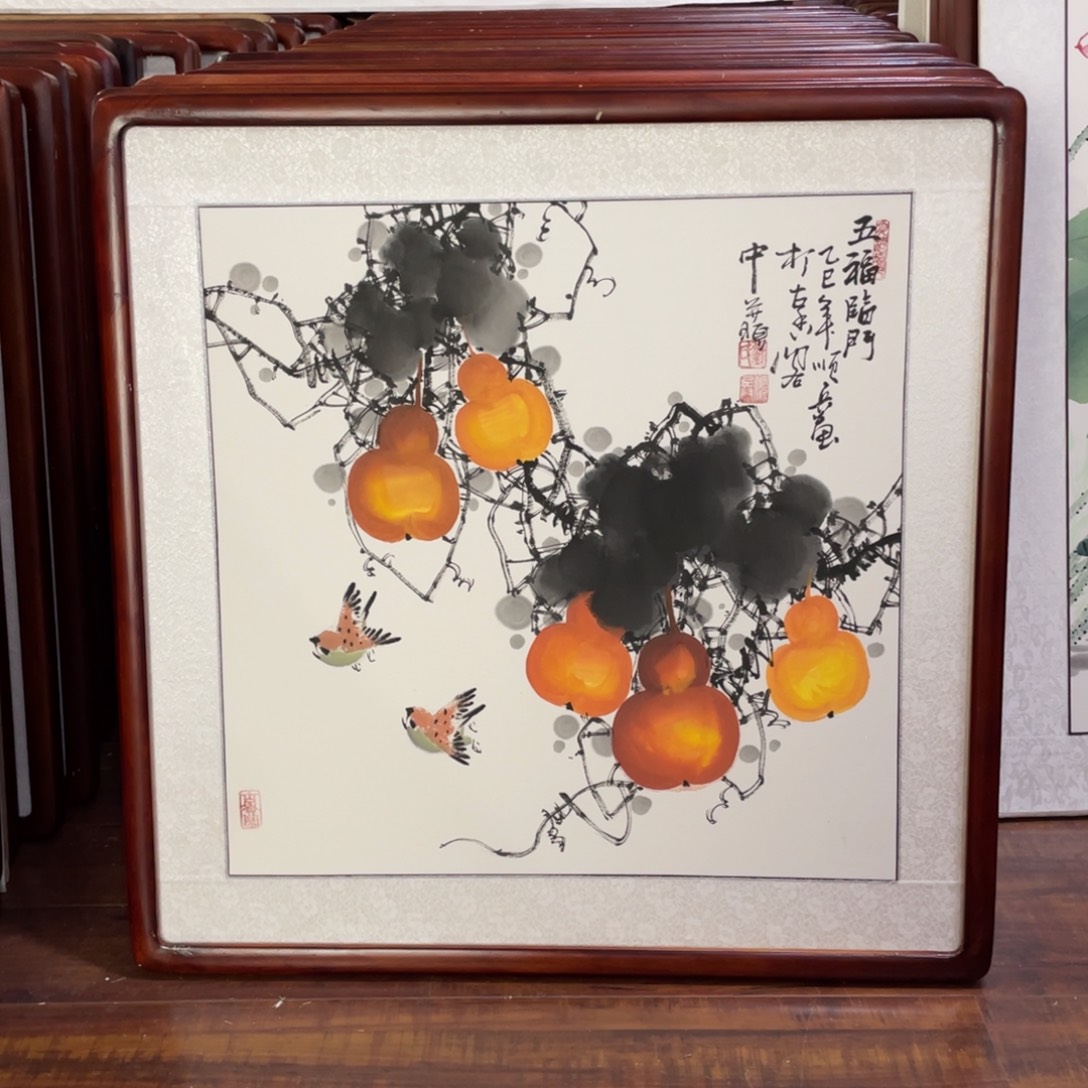 国画带框尺寸63*63厘米