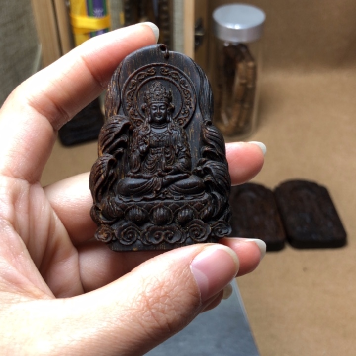 木质类芽庄白棋楠吊坠牌子