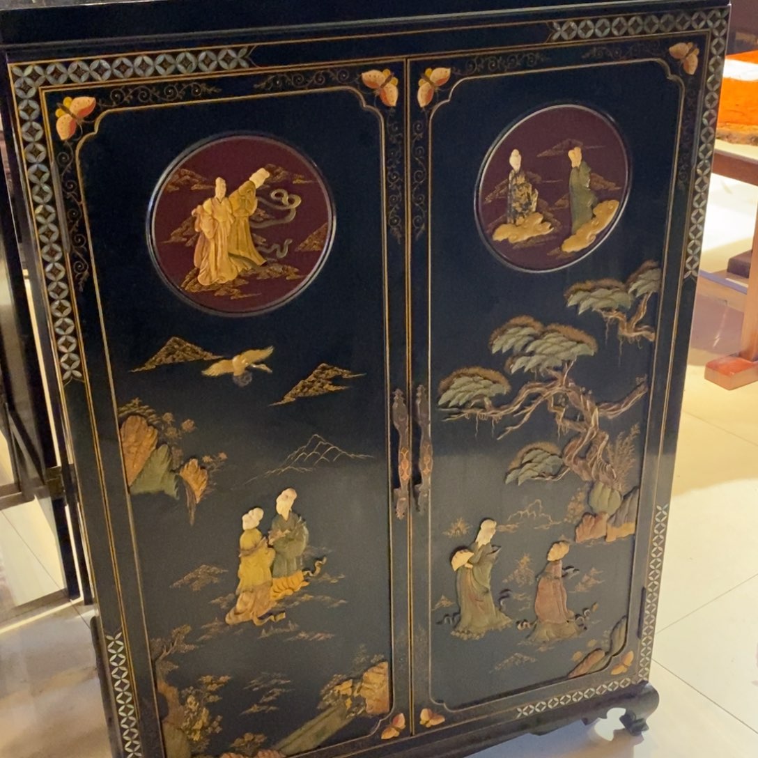 德***西松木大漆柜子柜子