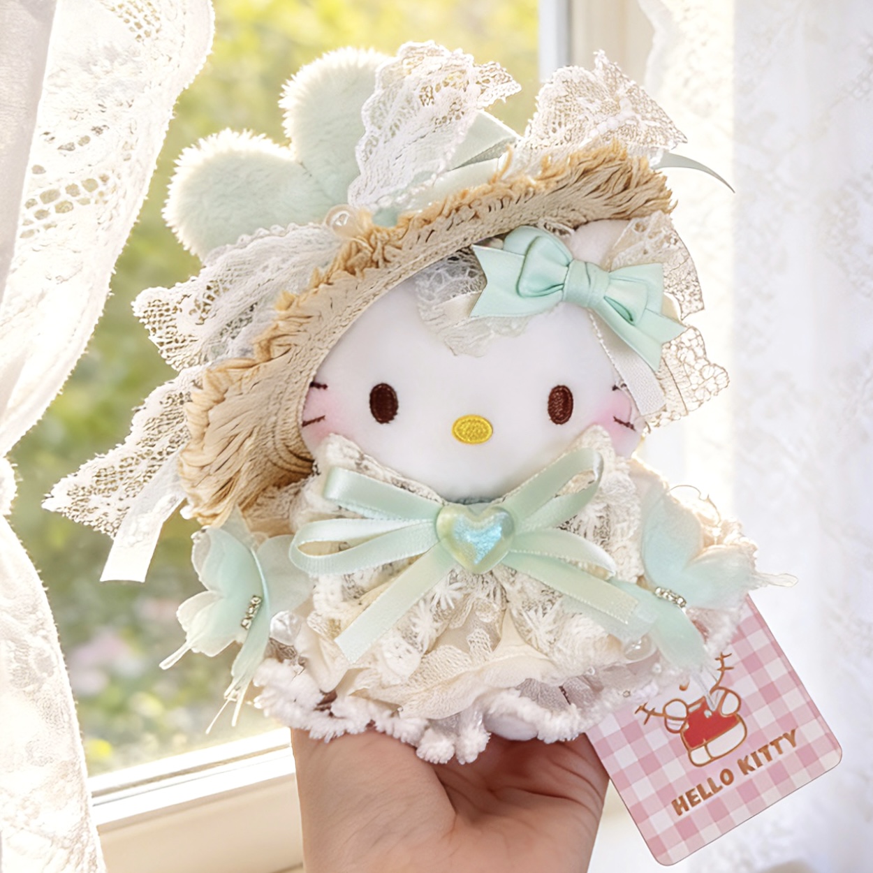 正版hellokitty青柠蝶梦kt三丽鸥包包娃娃挂件玩偶送人生日礼物女