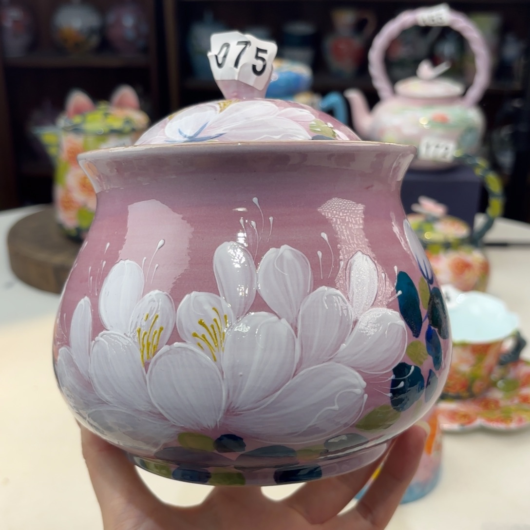 景德镇手绘高温釉下彩陶瓷茶具