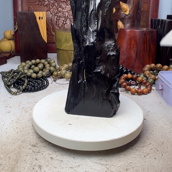 李***室木千年乌木紫光檀底座