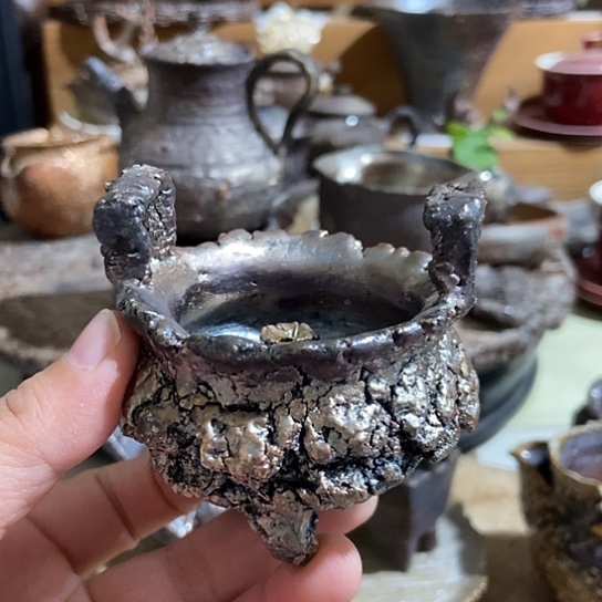 杯小香炉柴烧裸烧手作品