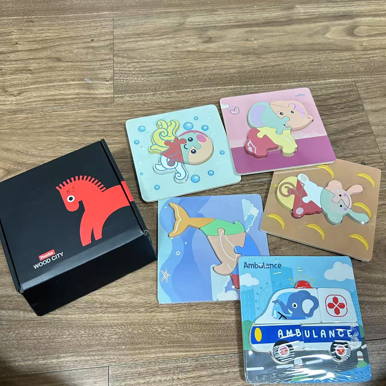 台湾小黑马立体拼图套装儿童玩具拼图