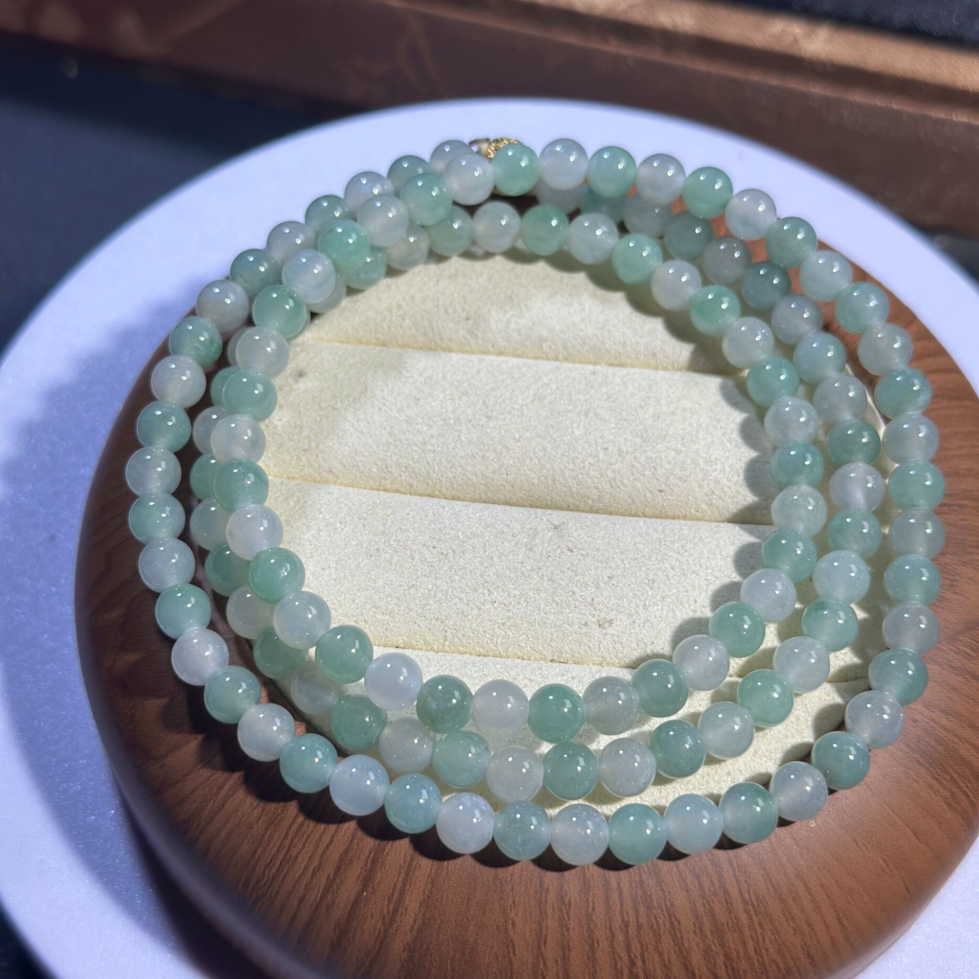 E0133-天然A货翡翠-珠链