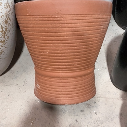 紫砂花盆口30高度30红陶