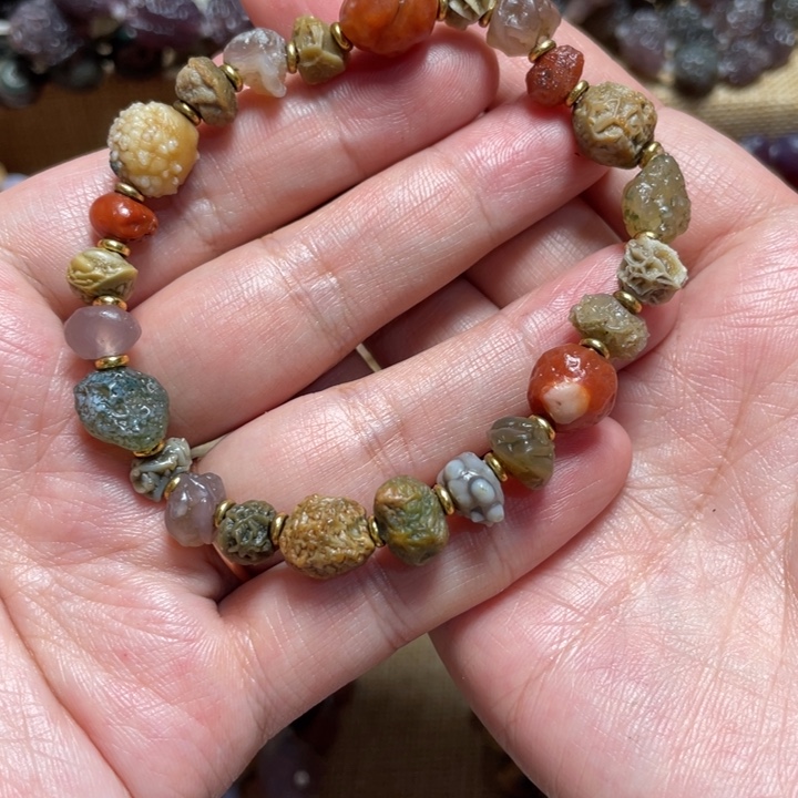 玛瑙/玉髓合金手链