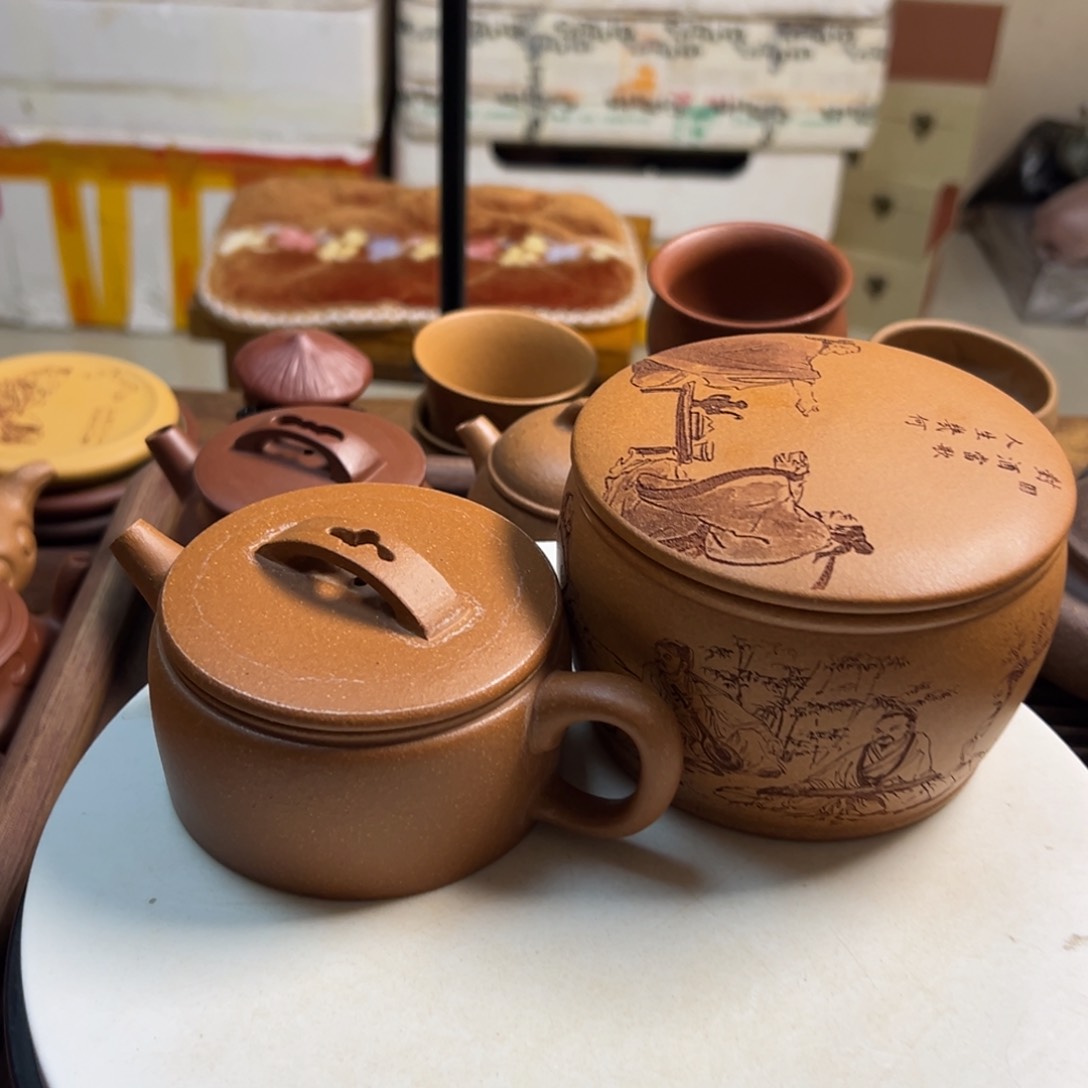 紫砂茶壶黄将破汉瓦180